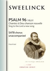 PSALM 96 SATB choral sheet music cover